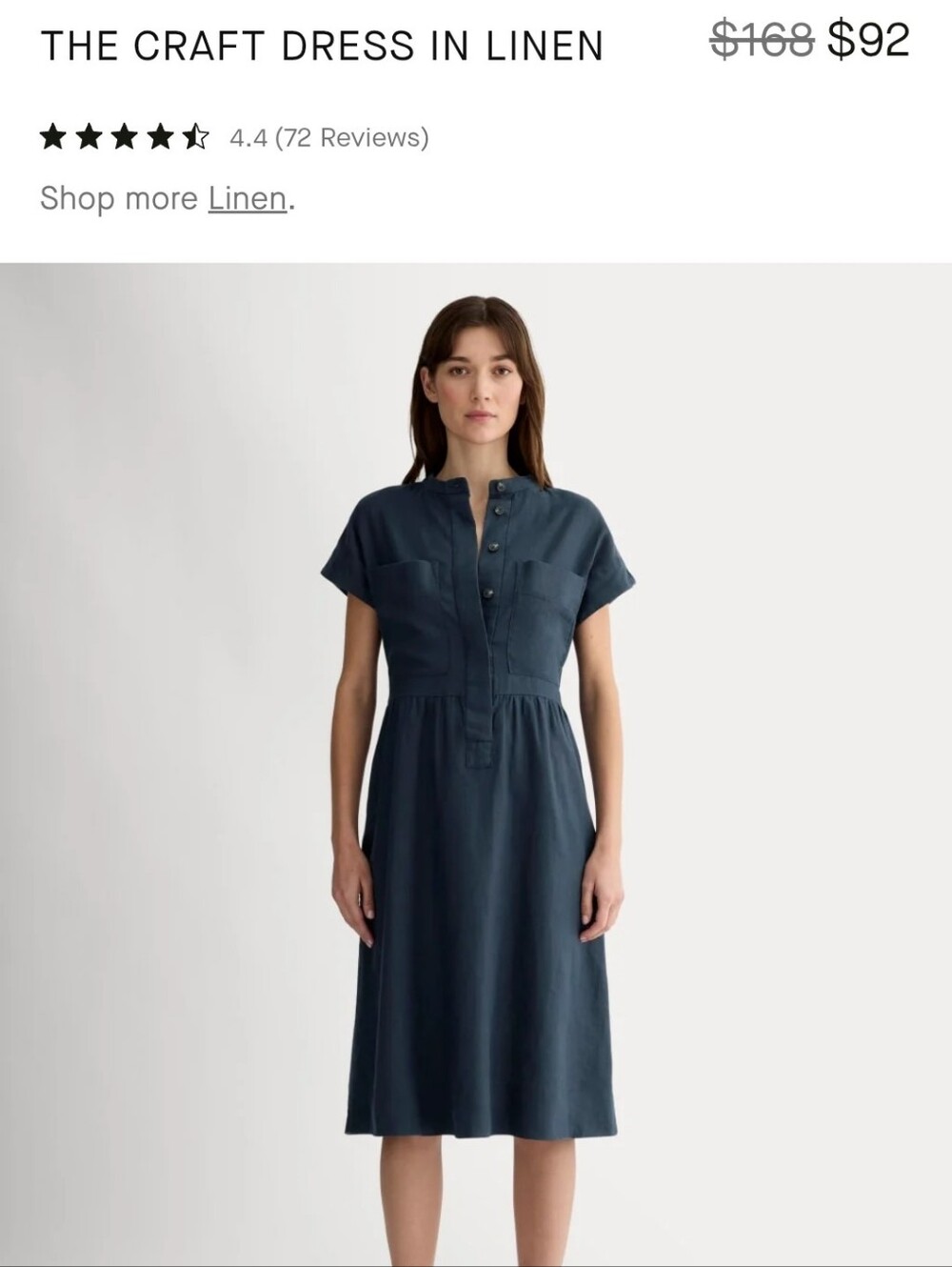 The Craft Dress in Linen